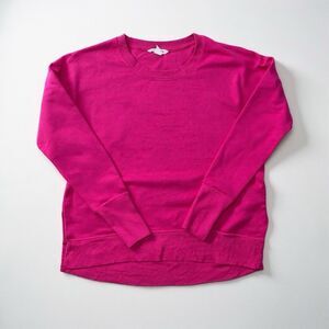 ATHLETA Coaster Luxe Sweatshirt Magenta Pink Fleece Womens Size Small Petite